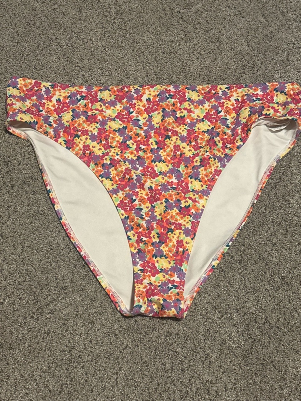 Old Navy Multicolor Floral Bikini Bottoms in Pink, Yellow, Purple